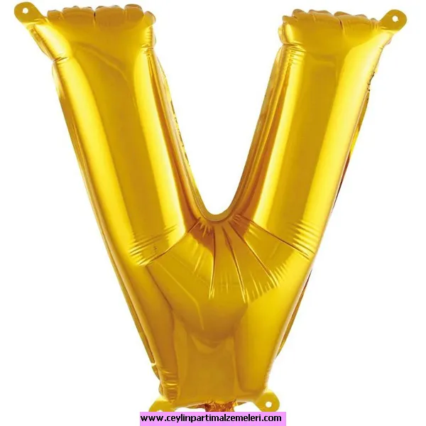 V Gold Folyo Balon